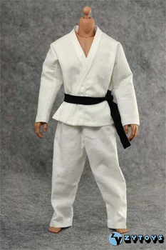 De Vânzare la cald ZYTOYS 1/6 Kung Fu Costum Alb de Judo Tricou Pantaloni Nici un Organism Model Pentru 12inch Papusa Acțiune de Colectie