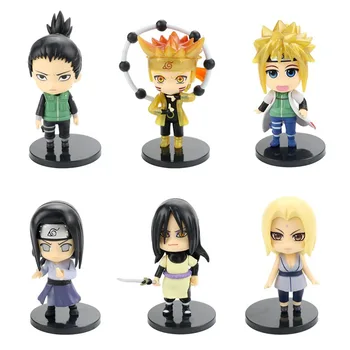 Noi Naruto Anime Cifre Costum 6pcs Minunate Păpuși Jucării Drăguț Naruto Acțiune Figura Kawaii Modele Material PVC Papusa Cadou Pentru Copii