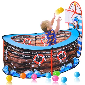 Noua Nava Pirat Cort pentru Copii Joc Casa Ocean Ball Pool Joc de Interior Cort Toy Joc Casa Gard Tunel pentru Copii