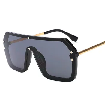 WackSaria Femei Ochelari de Metal Retro Mare Squard Cadru Colorat de Protecție solară Lentile de Moda Fierbinte Gilrs ochelari de Soare pentru Bărbați Ochelari