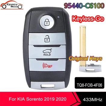 KEYECU OEM Keyless-Go Smart Cheie de la Distanță pentru KIA Sorento 2019 2020 433MHz ID47 Chip FCC ID: TQ8-FOB-4F06 P/N: 95440-C6100 (UMa PE)