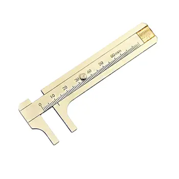 Mini Alamă Etrier 0-60mm Singură Scară de Alunecare Conducător Ecartament Bijuterii Instrument de Măsurare