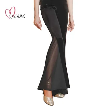 CACARE Moda Dace Pantaloni pentru Femei latine Dans Modern Costume de Haine Flamengo îmbrăcăminte pentru femei Tango Negru D1261