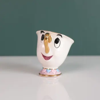 De înaltă Calitate Drăguț Desene animate frumoasa Si Bestia Cafea Set de Ceai cu Cana Doamna Potts Chip Cupa pentru prietenul Iubitului Cadou Cadou de Ziua Îndrăgostiților