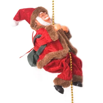 Electrice noi urcăm Scara Mos Craciun Figurina de Crăciun Ornament Urca Mărgele și Merge în Jos în mod Repetat Jucărie pentru Copii Cadouri