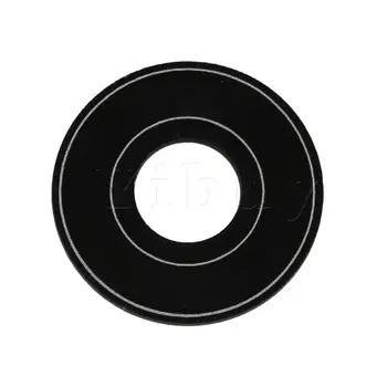 Yibuy 33mm Dia Negru din Aliaj de Aluminiu Rotund Chitara Comutator Placa de Ritm Înalte Inel