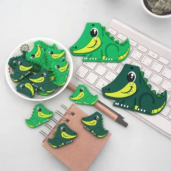 Chenkai 10buc Silicon Crocodil Margele BPA Free Animal Șirag de mărgele DIY Dentiție Copil Masticabile Dummy Colier Suzeta Jucărie Accesorii
