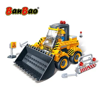 BanBao 8539 Stivuitor Buldozer, Ingineria Construcțiilor De Blocuri De Învățământ Cărămizi De Construcție De Model De Jucărie Pentru Copii Copii Prieten Cadou