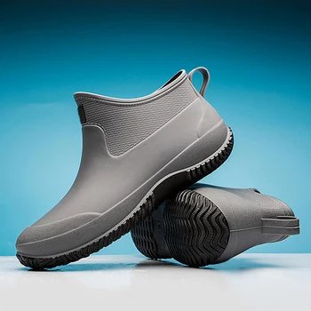 2022 Nou Colorat Ploaie Pantofi Cizme de Pescuit Men Scurt Cizme de Ploaie Bucătărie Anti-Alunecare Pantofi Low Top Impermeabil în aer liber Pantofi