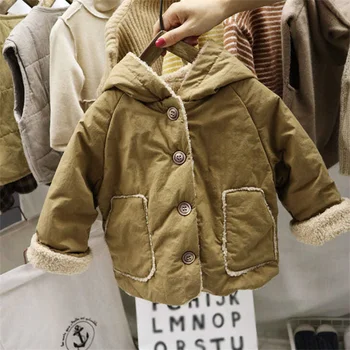 Fete Sacou Haina Îmbrăcăminte exterioară 2022 Casual Catifea Îngroșa Iarna Toamna Bumbac Plus Dimensiune Îmbrăcăminte pentru Copii Toddler Fata Jacheta