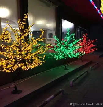 Craciun cu LED-uri Cherry Blossom Tree Lumină 1,5 M, 1.2 M, Copac, Lumini Lumini de Basm Peisaj de Iluminat în aer liber pentru Vacanta de Nunta Deco