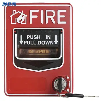 9-28VDC sistem de alarmă de incendiu Convenționale Punct de Apel Manual butonul de stația de Foc Împinge În a Trage în Jos de Alarmă de Urgență Pentru Transport Gratuit