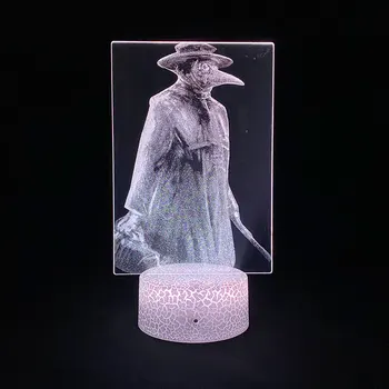 Ciuma Doctor 3D LED Imagine Figura Lampă de Lavă Baterie Touch USB RGB Colorate Lumina de Noapte Pat Cameră de Masa Decor de Birou Pentru Acasa
