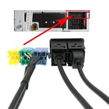USB Flush-Mount - 1.5 M 5ft 3.5 mm si USB AUX Extensia de Montare, Dash-Muntele, Muntele, cu Montare pe Panou, pe Cablu