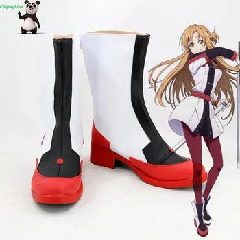 Sword Art Online Scală Ordinală Yuuki Asuna Yuki Asuna Film Cosplay Pantofi Cizme Lungi Mai Nou Personalizat CosplayLove