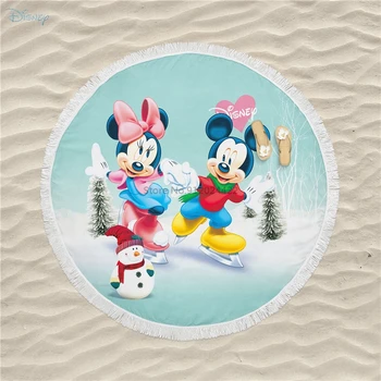 Disney Mickey Mouse Minnie Mouse Schi Tipărite Prosop de Plajă de Vară Microfibra Înot, Yoga Călătorie Prosop de Baie pentru Copii Adulți 150cm