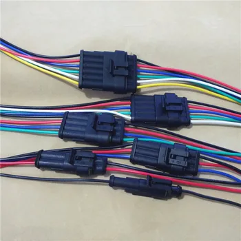 1BUC YT979 Auto fasciculului de cabluri conector Impermeabil montaj plug-and-socket cu 10-20cm fire 1/2/3/4/5/6 gaura