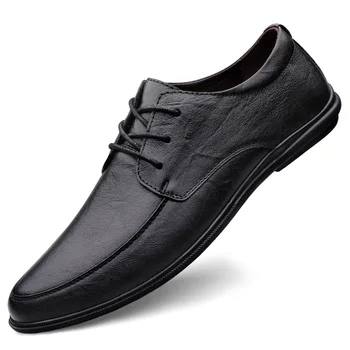 Mare Quaity Split din Piele Pantofi pentru Bărbați de Afaceri Dantela-up Casual Barbati Pantofi de Piele Moale de Jos pentru Bărbați Pantofi de Agrement în aer liber