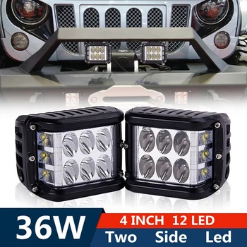 De Vânzare la cald 36W LED Lumina de Lucru Flood Combo Partea de Shooter de Conducere Pentru Off Road SUV Tractoare ATV-uri