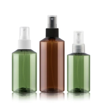 Verde/Maro 24buc/lot 50 ml 100 ml 150 ml 200 ml 500 ml spray pompa de sticlă oblic umăr plastic Parfum Fin de Pulverizare Sticla