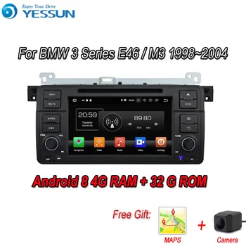YESSUN Android 8.0 4G RAM Pentru BMW E46 2000~2005 Navigatie Auto GPS Multimedia Player mirror link Radio cu Ecran Tactil Autoradio