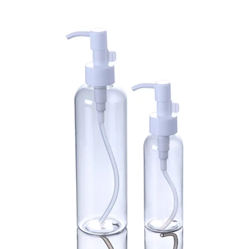 De lux 250ml crema sticla de plastic pompa cotainer cu alb Clip, ulei esențial sticla PET de îngrijire a părului sticle