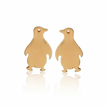 Jisensp coreea Moda Femei Cercei de Desene animate Drăguț Pinguin de Animale Cercei Stud pentru Fete pentru Cadouri Bijuterii Drăguț Știfturi de Ureche brincos