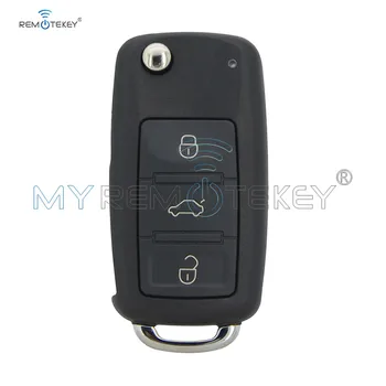 300 959 753AA flip key remote shell 3 buton pentru VW Touareg 2004 2005 2006 2007 2008 2009 2010 2011 300959753AA