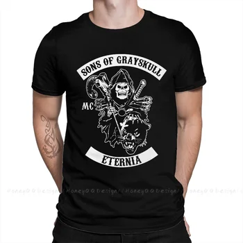 Calitate de Top pentru Bărbați Îmbrăcăminte Sons of Anarchy Crima Drama TV T-Shirt GRAYSKULL O neck Cămașă de Moda cu Maneci Scurte