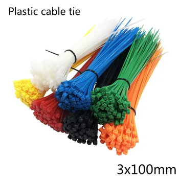 Cablu Cravate asortate Industriale Alimentare elemente de Fixare de Sârmă, Plastic Zip Legăturile prin Cablu Organizator de Nylon, Auto-blocare Cablu Electric Cravată