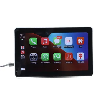 SATONIC 7 inch Portabil cu Ecran LCD de Player MultiMedia, Suport de Navigare Wireless Carplay, Android Auto Mirror Link Retrovizoare Cam