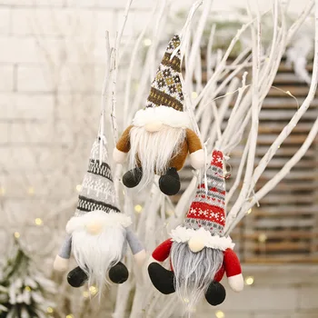Gnome Decorațiuni Pentru Bradul De Crăciun Pandantiv Fără Chip De Păpușă Forest Elf Pitic Jucării De Crăciun Ornament Crăciun Decor Acasă De Anul Nou 2022