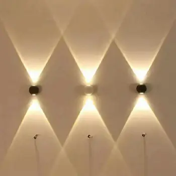 În aer liber LED lumina de Perete, Lampa IP65 rezistent la apa 12W AC85V-265V LED COB Sconces Casa Moderna de Iluminat Interior SAU Decor în aer liber
