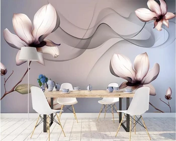 beibehang foto Personalizate 3d tapet mural de vis fum transparent de flori moderne de fundal 3d perete de hârtie de perete papel de parede