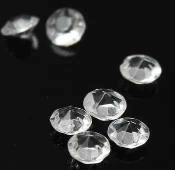 250pcs 10mm 4CT Acrilică Diamant Confetti Petrecere de Nunta de Masă Risipește Decor de Cristal