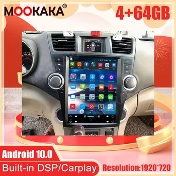 Android10 Pentru Toyota Highlander GPS Auto, Navigatie Auto Stereo Multimedia Radio, Video, DVD Player Unitatii Carplay DSP