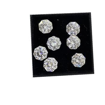 Meisidian Genial Tăiat 4 Carate 10x10mm VVS1 Culoare D Moissanite Octogon Diamond Piatră prețioasă Libertate