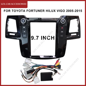 9.7 Inch Fascia Pentru Toyota Fortuner Hilux Vigo 2005-2015 Radio Auto Stereo Android MP5 Player Carcasa Rama 2 Din Cap Capac Unitate