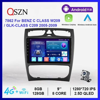 Radio auto Multimedia Player Pentru BENZ C CLASS W209/GLK-CLASS C209 2005-2009 Android 11 8+128G HD Carplay Auto Sistem Inteligent