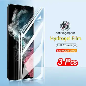 3Pcs HD Hidrogel Film Glass Pentru Huawei Mate 40 Pro Plus 30 5G 4G Lite 30E 20 X 10 9 Ecran Protector