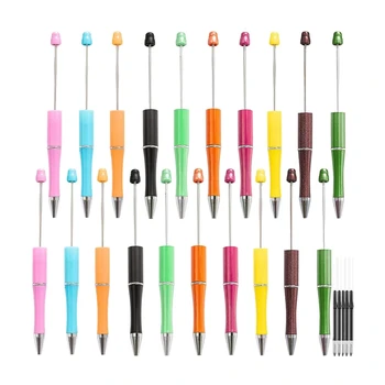 20buc Plastic Pix DIY Pen Asortate Pix Ax Negru de Cerneală, Pix Cu Plus Refill Pix