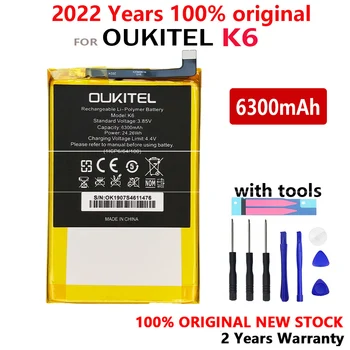 Nou 100% Original 6300mAh Bateria Telefonului Pentru Oukitel K6 Telefon de Rezervă Baterii de Înaltă Calitate, Cu acces Gratuit la Instrumente+Numărul de Urmărire