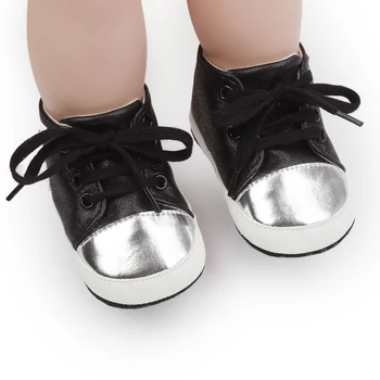Pantofi pentru copii Nou-nascutului Fata de Pantofi pentru Sugari Copil Non-alunecare PU Prima Pietoni
