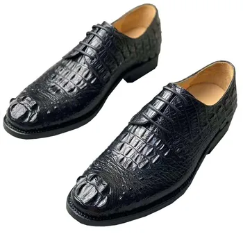 xinepiju new sosire crocodil piele barbati pantofi barbati pantofi barbati pantofi eleganți nunta mirelui pantofi pantofi de banchet