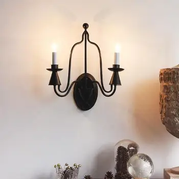 Nordic styl eantique lămpi de perete Dormitor noptieră lampa Led living Vintage personalitate creatoare Tranșee Lumini de Perete corp de Iluminat
