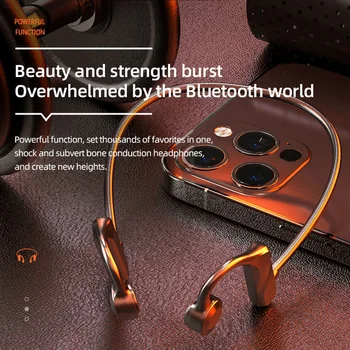 K69 Conducție Osoasă Set Cu Cască Fără Fir Bluetooth Cu Microfon Aer Cârlig Pentru Telefoane Inteligente Original Audio Stereo De Înaltă Calitate