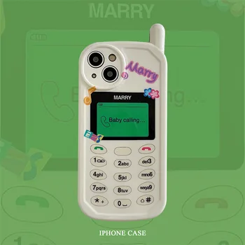 Creative Buton Simplu Telefon Mobil Caz de Telefon Acoperă pentru IPhone 11 12 13 14 Plus Pro X XR XS Max de Caz pentru IPhone 14 Cazuri