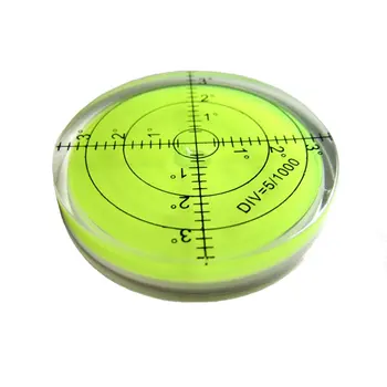 Mari Universal 66*12mm Spiritul nivel cu Bule de Grade Suprafață Circulară cu Bule de Nivel pentru Măsurarea Instrument de Culoare Verde