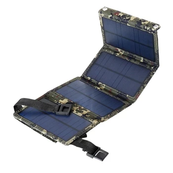 BMDT-Pliabil Panou Solar cu Celule Solare Cu Iesire USB Încărcător Solar Pentru Camping Telefon Mobil Dispozitive Comprimat Putere Banca