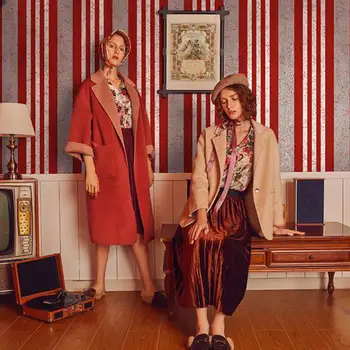 European retro si modern de lux din PVC roșu dungi gri living, dormitor, sala de mese apartament tapet decor acasă
